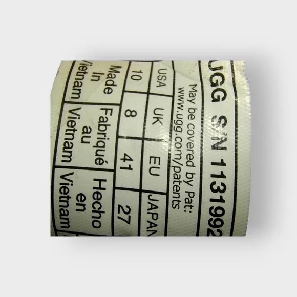 UGG Maxi Graphic RASPBERRY BLACK Platform Slide Sandals Puffy Furry NWOB / NWOT - Picture 12 of 12